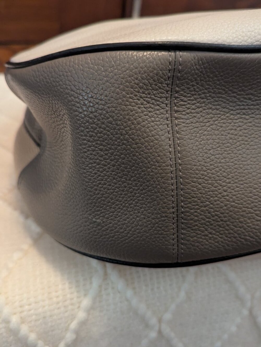 COACH HARLEY HOBO IN GEOMETRIC COLORBLOCK PEBBLE LEATHER - Picture 10 of 14